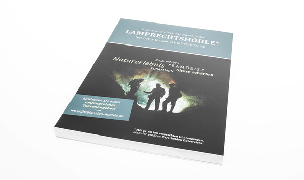 Lamprechtshoehle-Flyer-Design